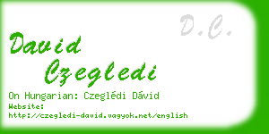 david czegledi business card