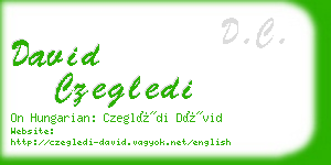 david czegledi business card
